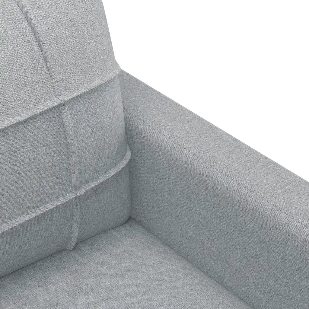Divano a 2 Posti-Sofa 2 Posti Grigio Chiaro 140 cm in Tessuto 321714