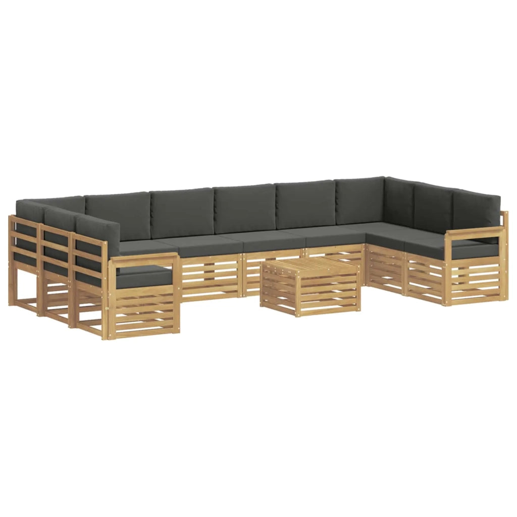 Set di divani da esterno 8 pcs Bianco e Antracite 3392612