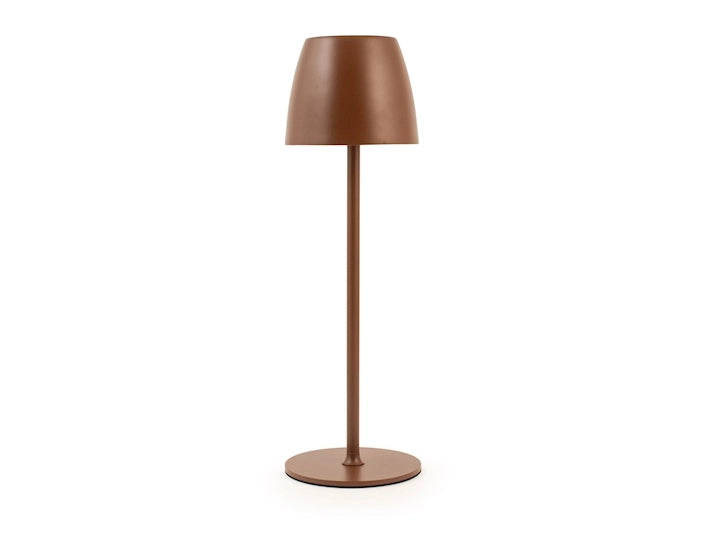 Lampada eureka da tavolo in metallo marrone cm 38.