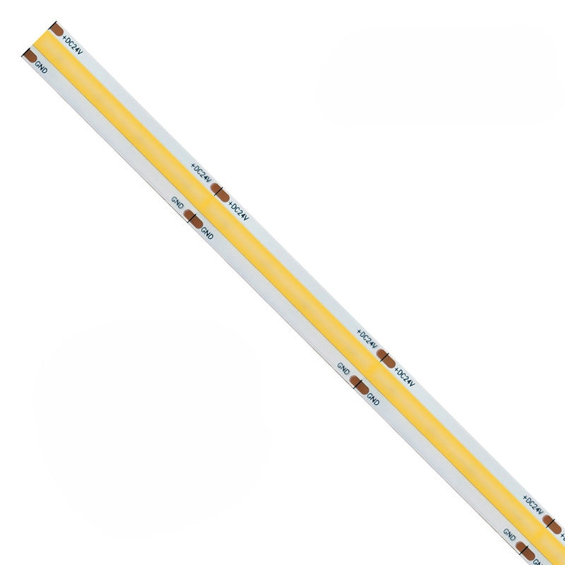 Striscia led 5m COB IP65 monocolore da 15W/MT 12V - 3000K