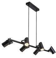 Lampada a sospensione nera 6xGU10 orientabile Rabalux