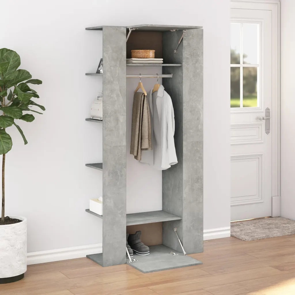 Mobili da Corridoio 2 pz Grigio Cemento in Legno Multistrato 3082039