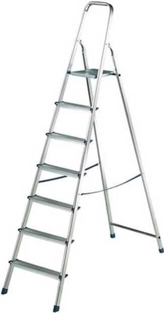 Scala Scaletto in Alluminio Piuma Max 100 kg 7 Gradini