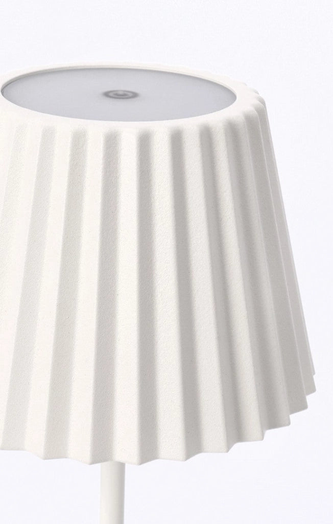 Lampada  da Tavolo Ø12,5x36 cm in Metallo Artika Bianca