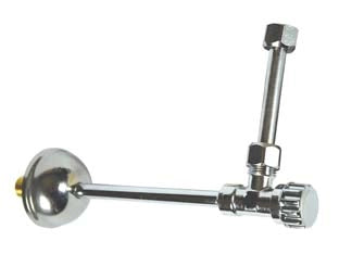 RUBINETTO PER CASSETTA WC CON DOPPIA CANNETTA  3/8x3/8