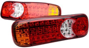 2 Set di Fari Posteriori LED per Rimorchi, 12V, 46 LED, Adatto per Camion e Semirimorchi