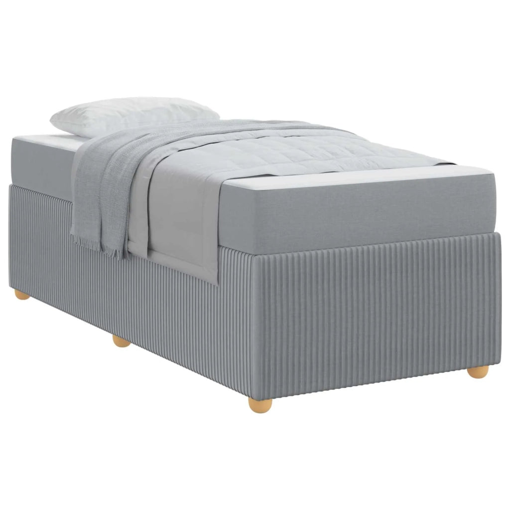 Struttura del letto Grigio chiaro 90 x 190 cm Tessuto 3398327