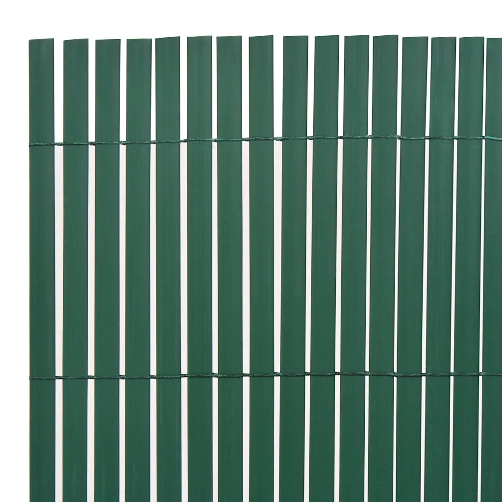 Recinzione da Giardino | Recinzione da cortile a Doppio Lato in PVC 90x500 cm Verde