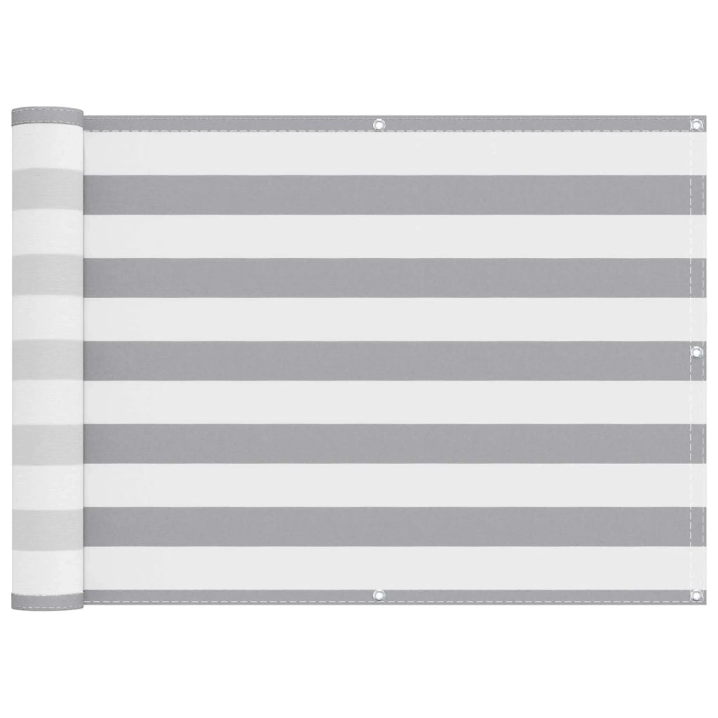 Schermo da balcone Grigio chiaro e bianco 75 x 800 cm 42030930