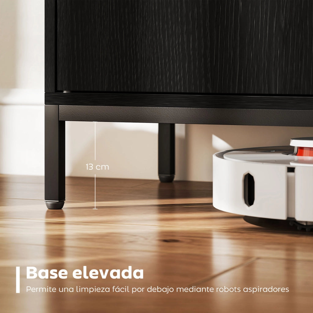 Cassettiera Moderna ¨C Minimal ¨C Nero 80x40x90 cm