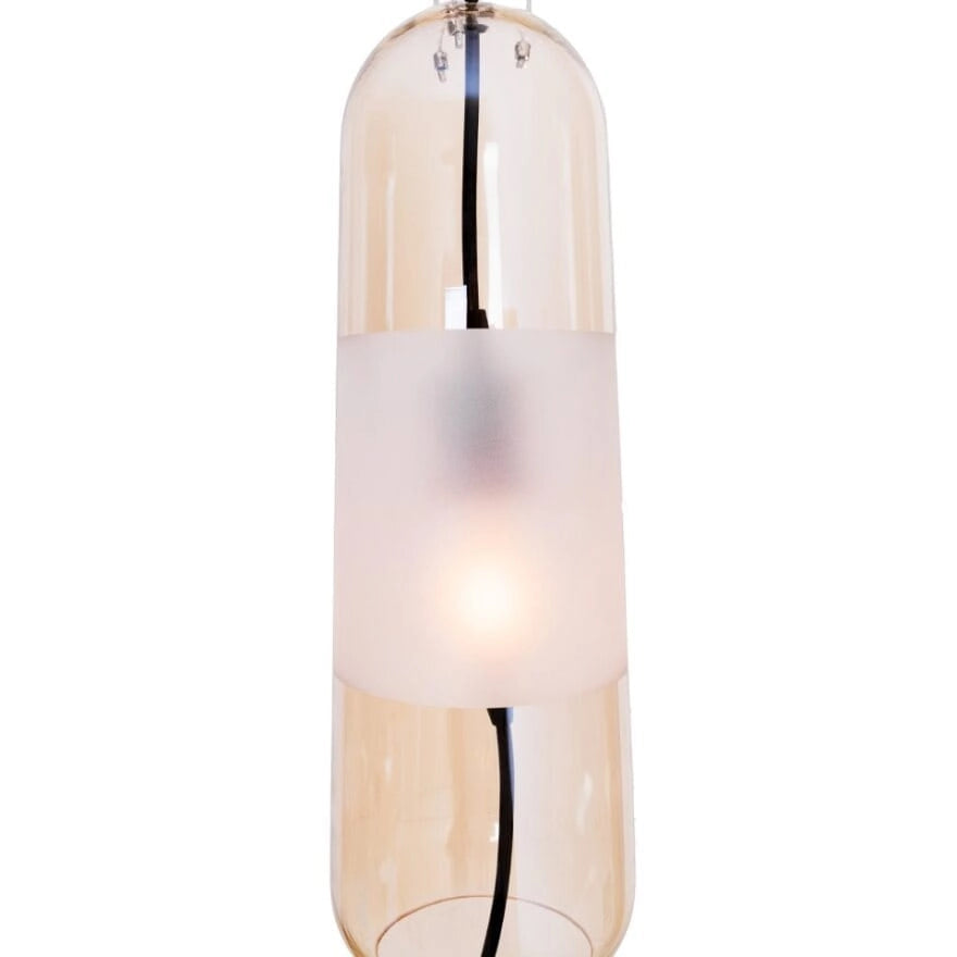 Lampada a sospensione Maxlight MAURI vetro ambra E14