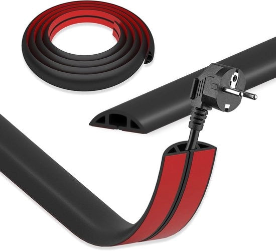 Cable protector per pavimento - Cassetta cavo - Autoadesivo - 1 pezzo