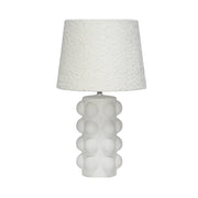 Lampada da tavolo interna ceramica, 45cm, bianco