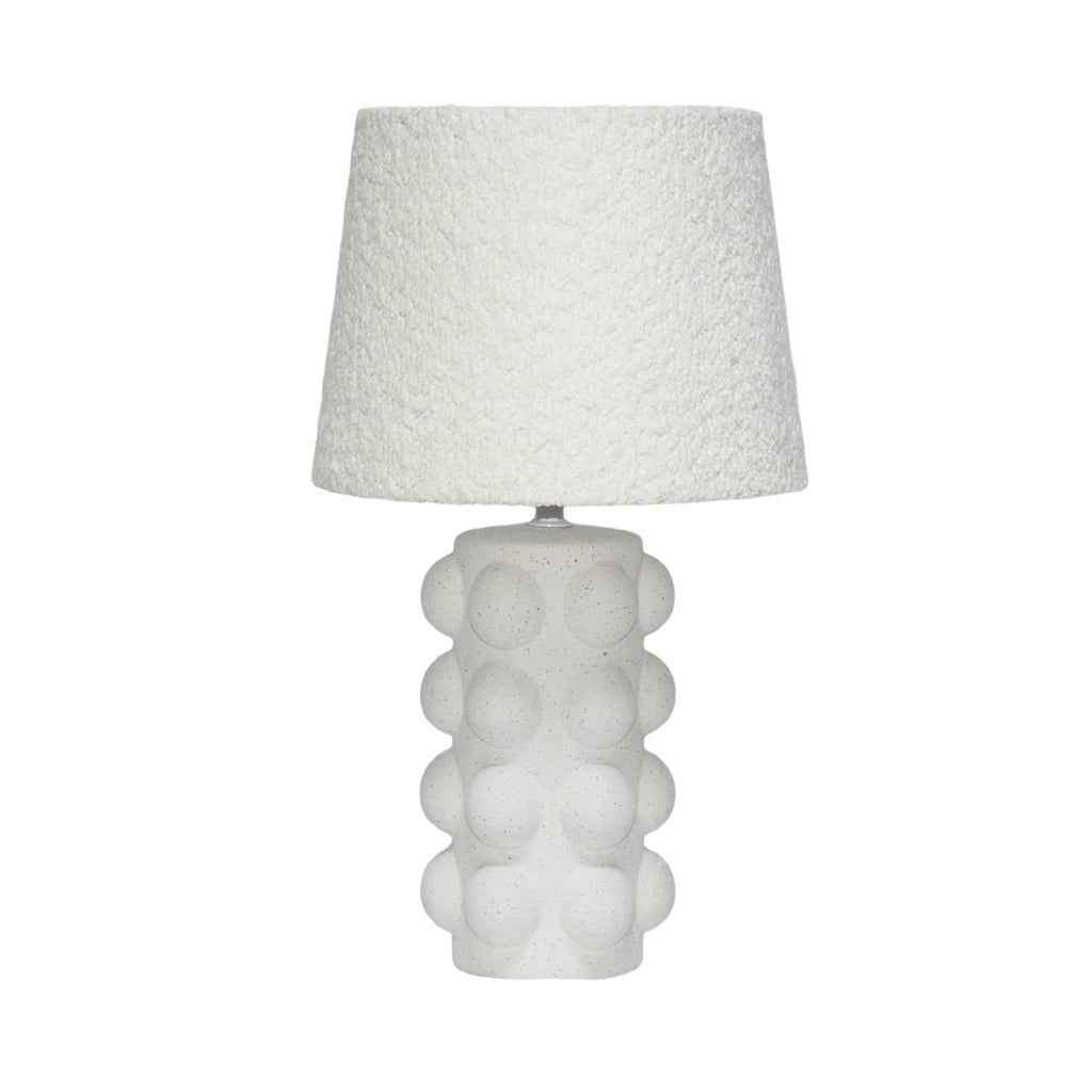 Lampada da tavolo interna ceramica, 45cm, bianco