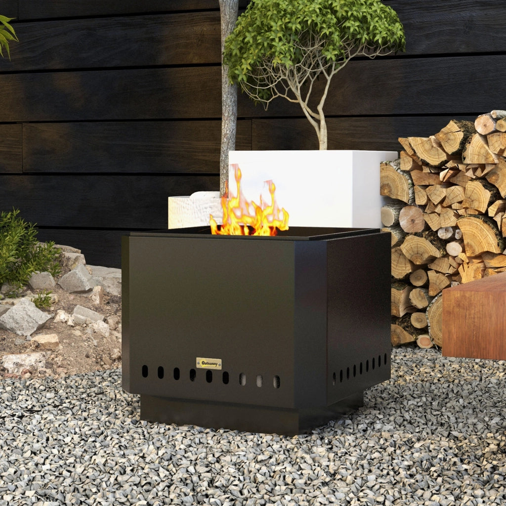 Braciere da Giardino ¨C Zephmum ¨C Nero 48x48x41 cm