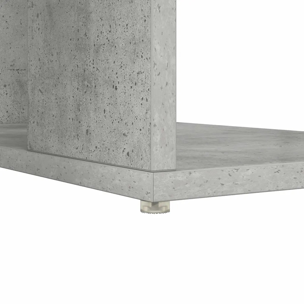 Scrivania | Tavolo da Ufficio Grigio cemento 130 x 50.5 x 75 cm Legno multistrato