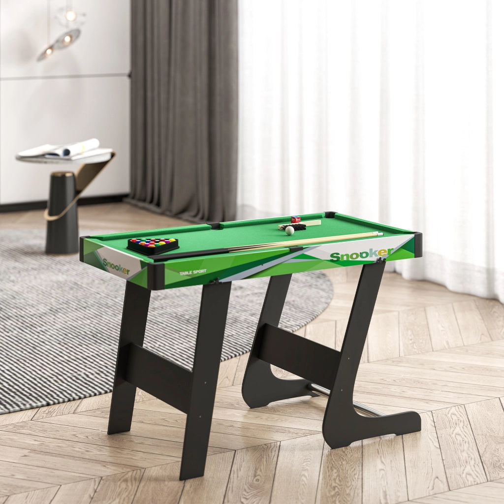 Tavolo da biliardo pieghevole 104 cm con accessori ¨C Minimal ¨C Verde