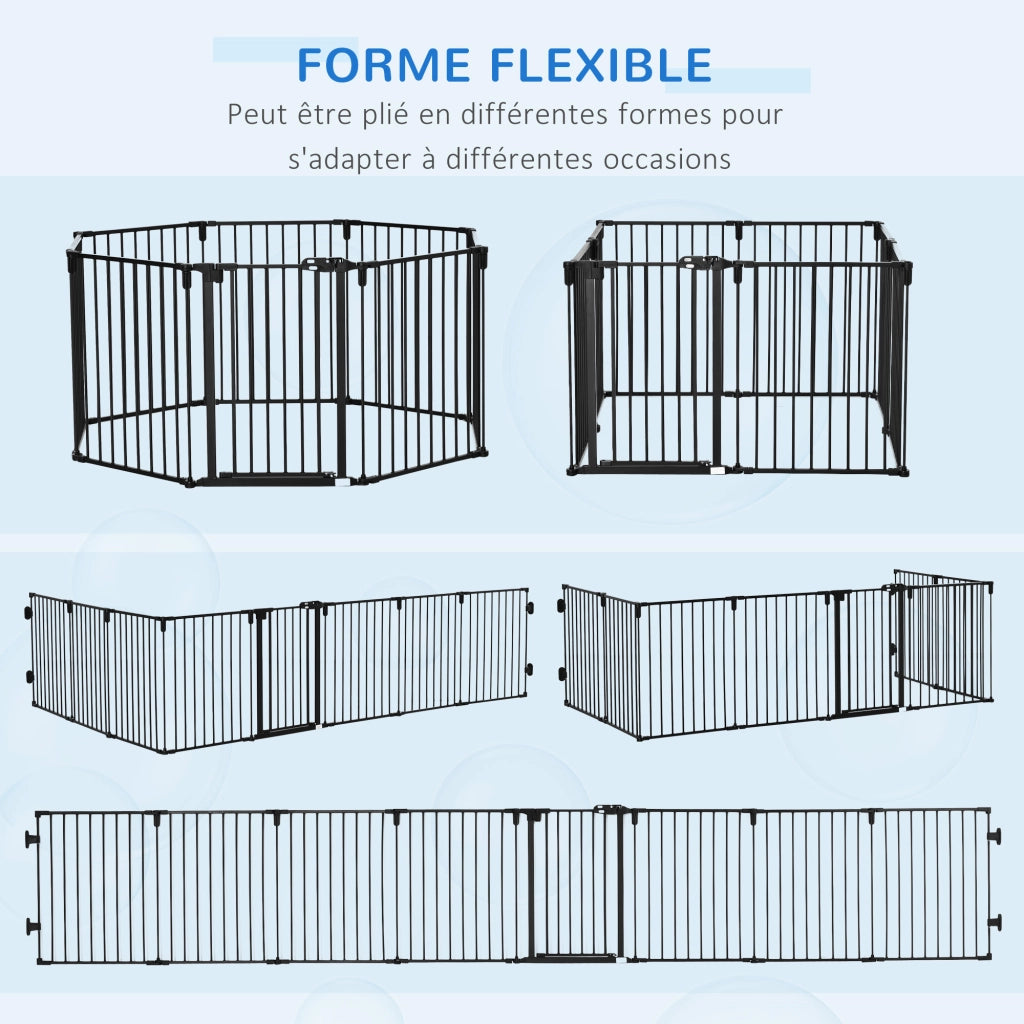 Recinto per bambini e animali ¨C Minimal ¨C Nero 482.5x76 cm