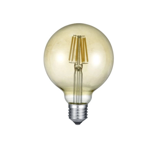 Lampadina LED sferica ambra E27 6W 2700K Trio