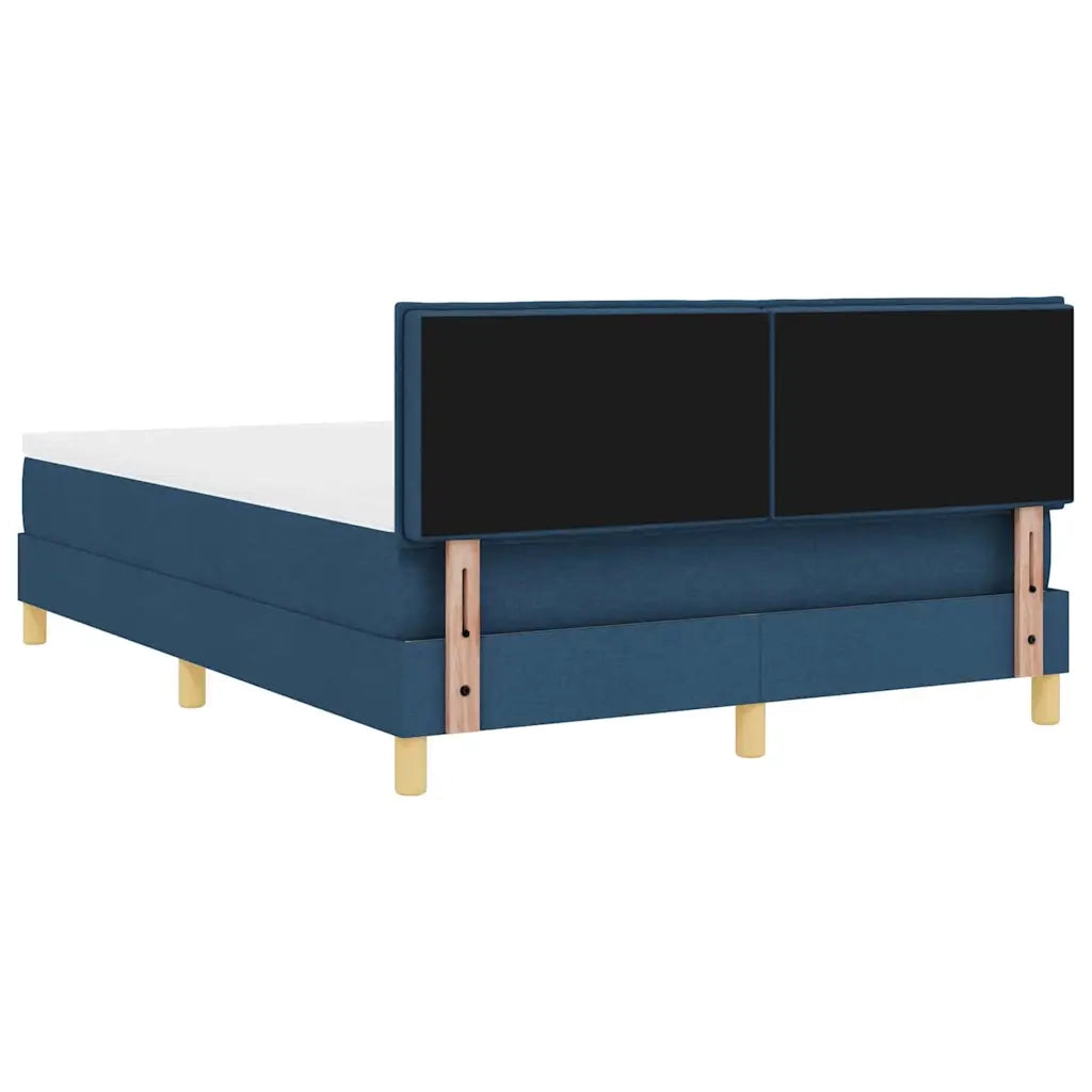 Letto a molle con cuscino con testiera Blu 160 x 200 cm Tessuto 3338936