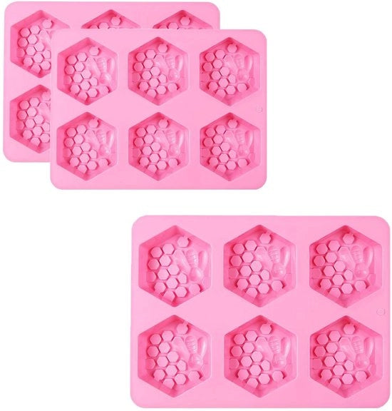 Siliconi in forma di Vespa/Ragnatela - 3 pezzi - Resistente all'olio - Per sapone/cioccolato - Superficie liscia e pulita - Muffiniera