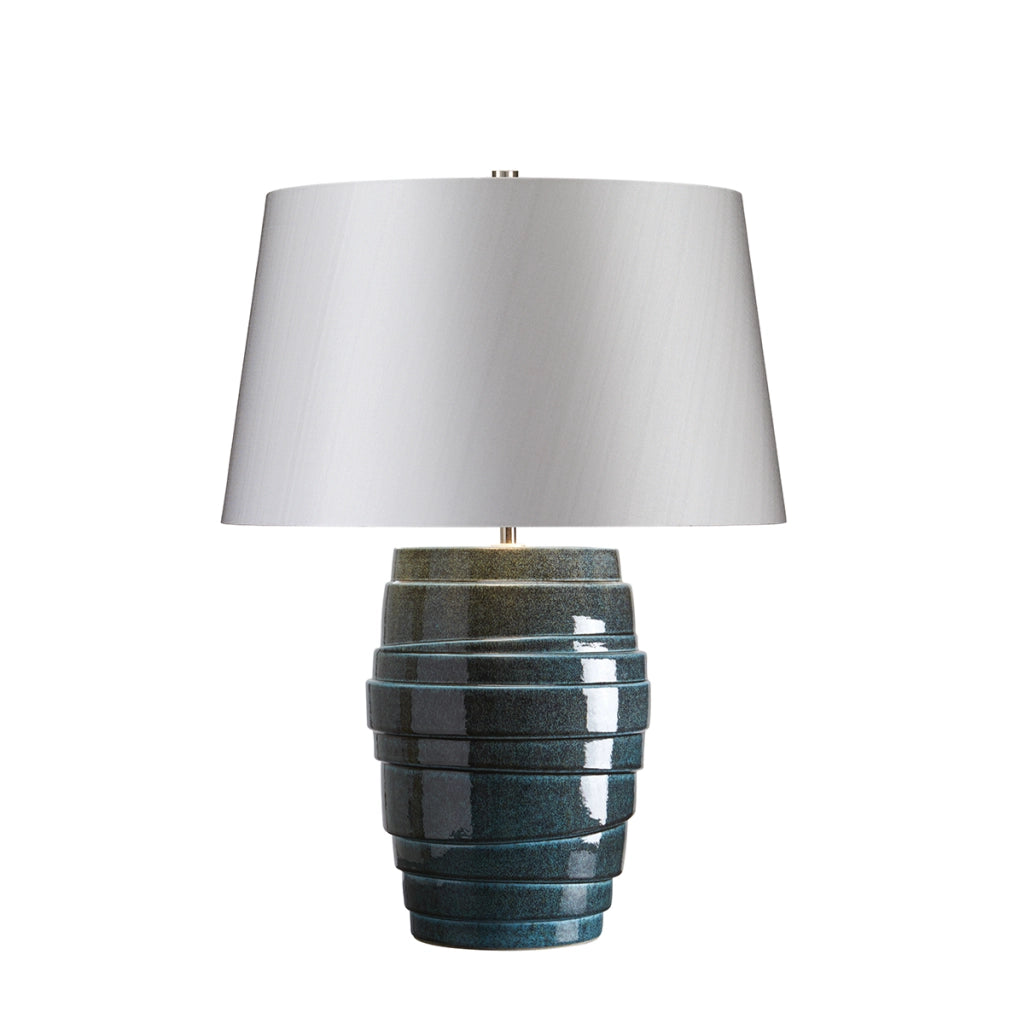Lampada da tavolo in porcellana blu Neptune E27 60W Elstead