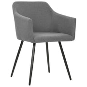 323093  Dining Chairs 2 pcs Light Grey Fabric 323093