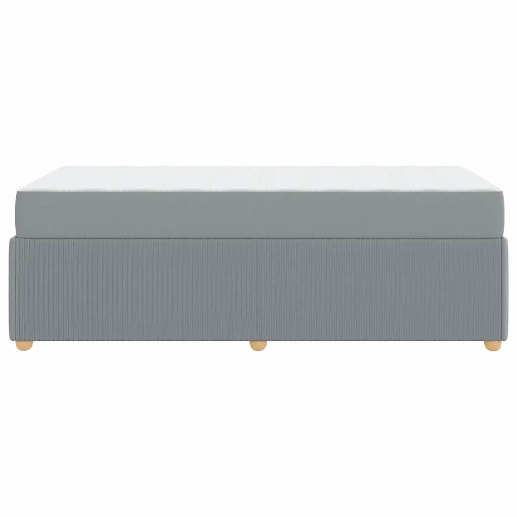 Struttura del letto Grigio chiaro 90 x 190 cm Tessuto 3398327