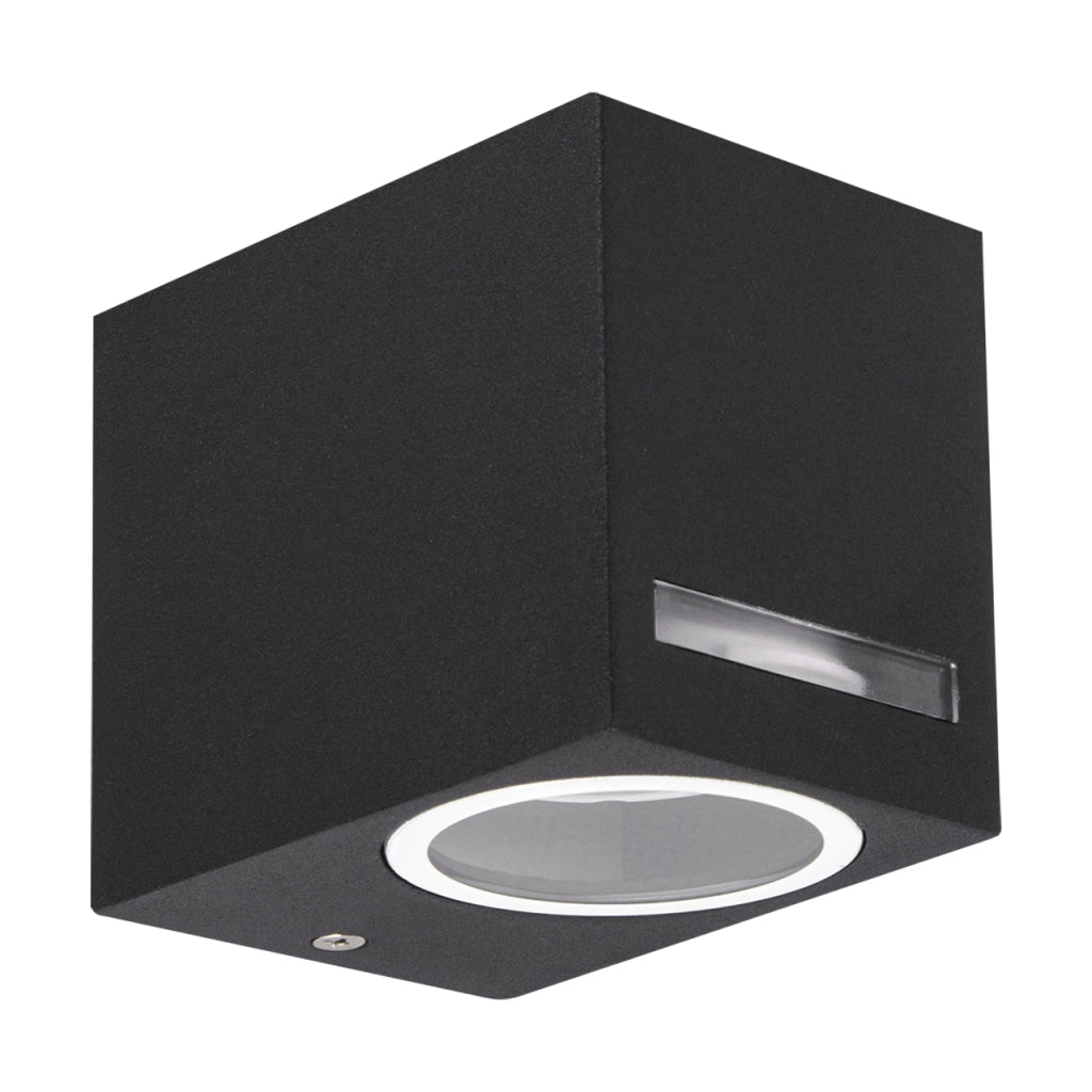 Applique esterna a parete nera GU10 35W IP54 Forest Struhm
