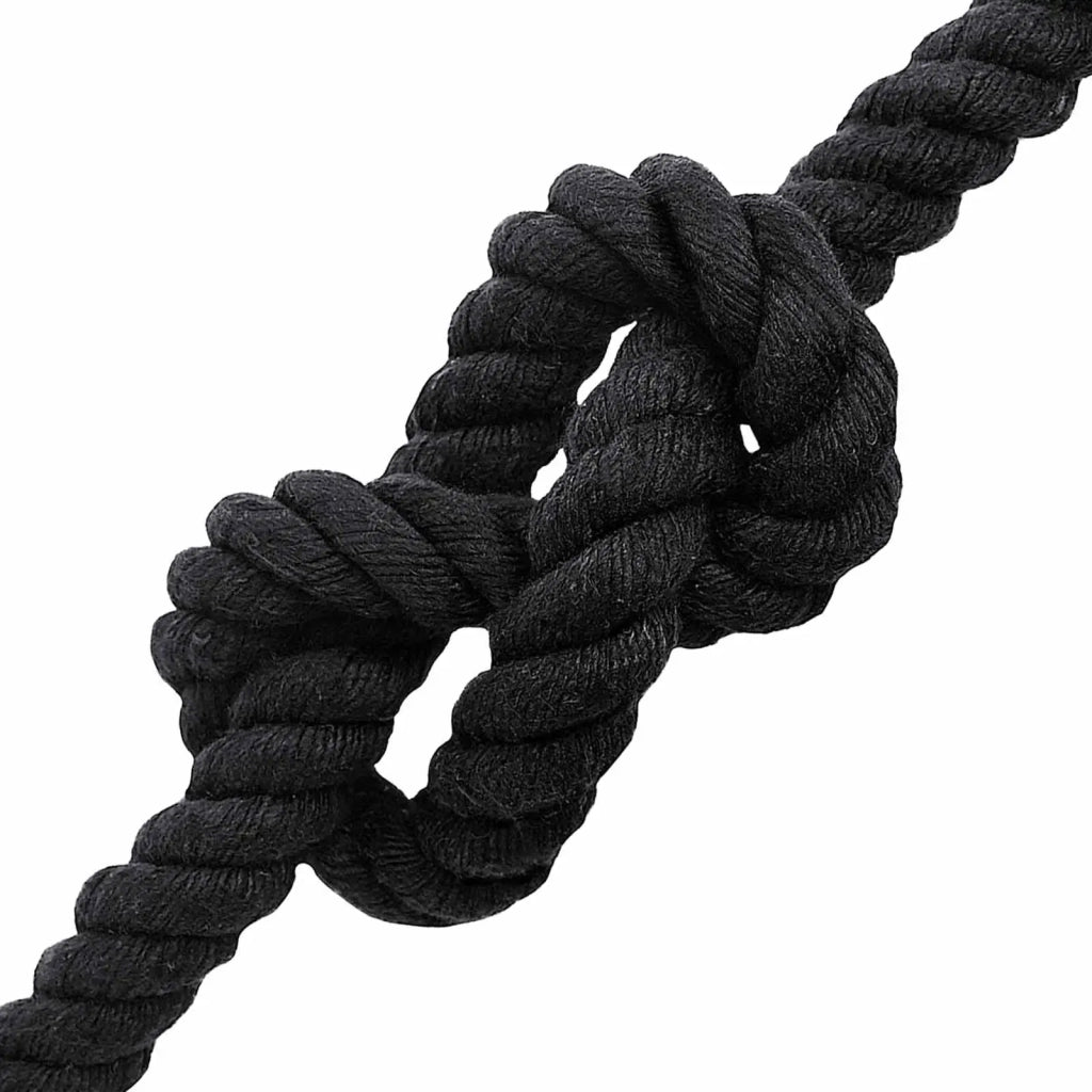 Corda | Fune Nero 2,4 x 2,4 x 5000 cm Cotone