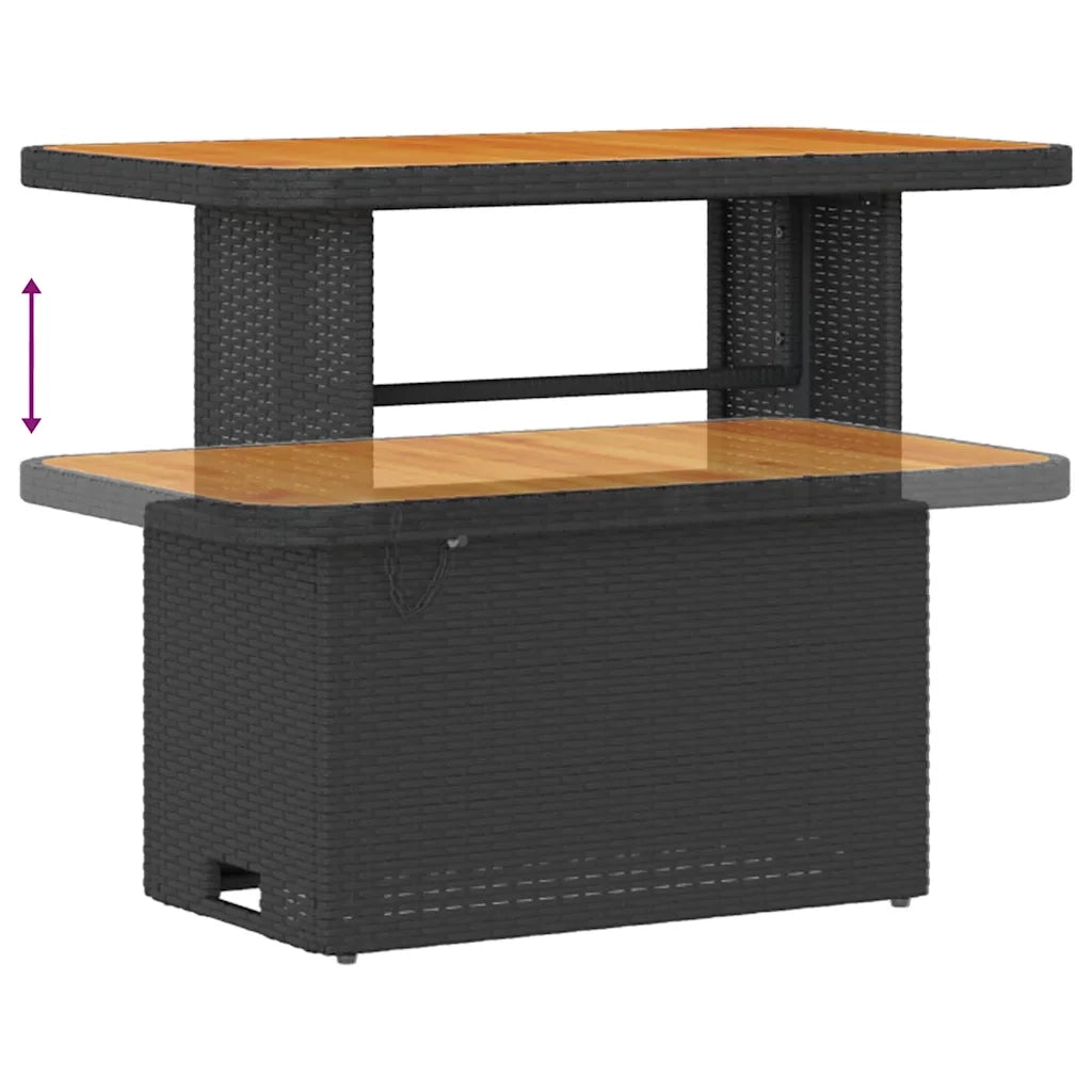 Set Divano da Giardino con cuscino 12 pcs Nero e Crema 3363995