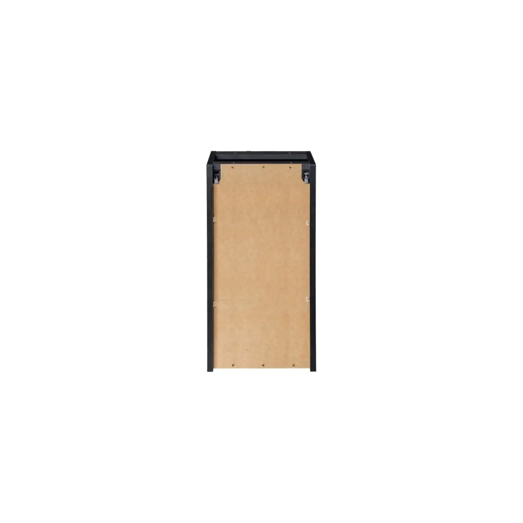 Mobile da bagno VANO – 1 porta – Nero opaco – L30 × P39 × H57 cm – Da appendere