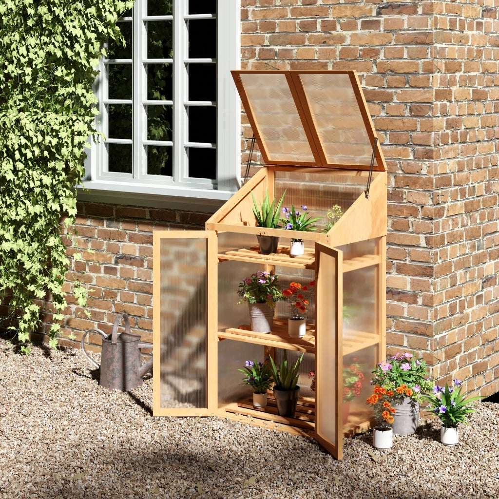 Serra da giardino ¨C Minimal ¨C marrone, legno, 70x50x120 cm