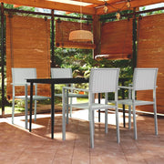 Set Mobili da Pranzo per Giardino 5 pz Bianco 3099271