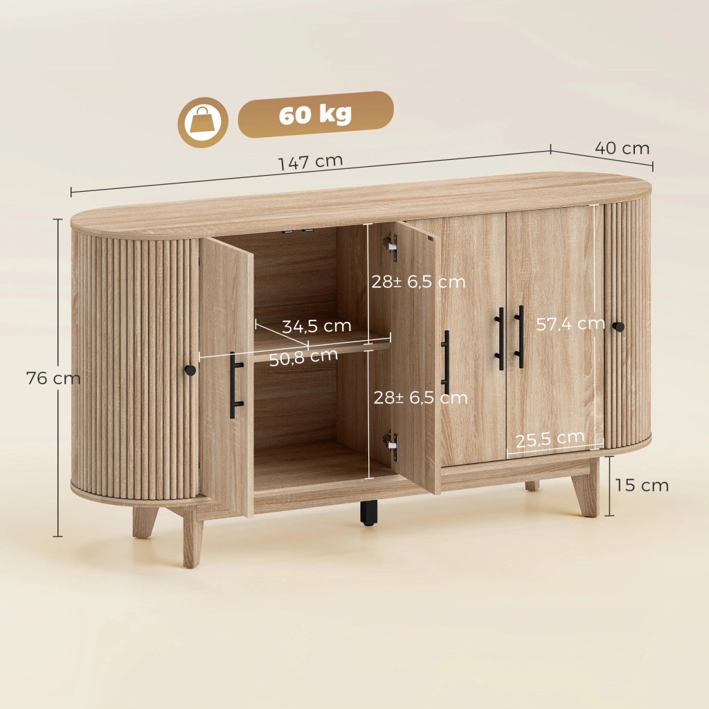Credenza ¨C Zephmum ¨C Rovere 147x40x76