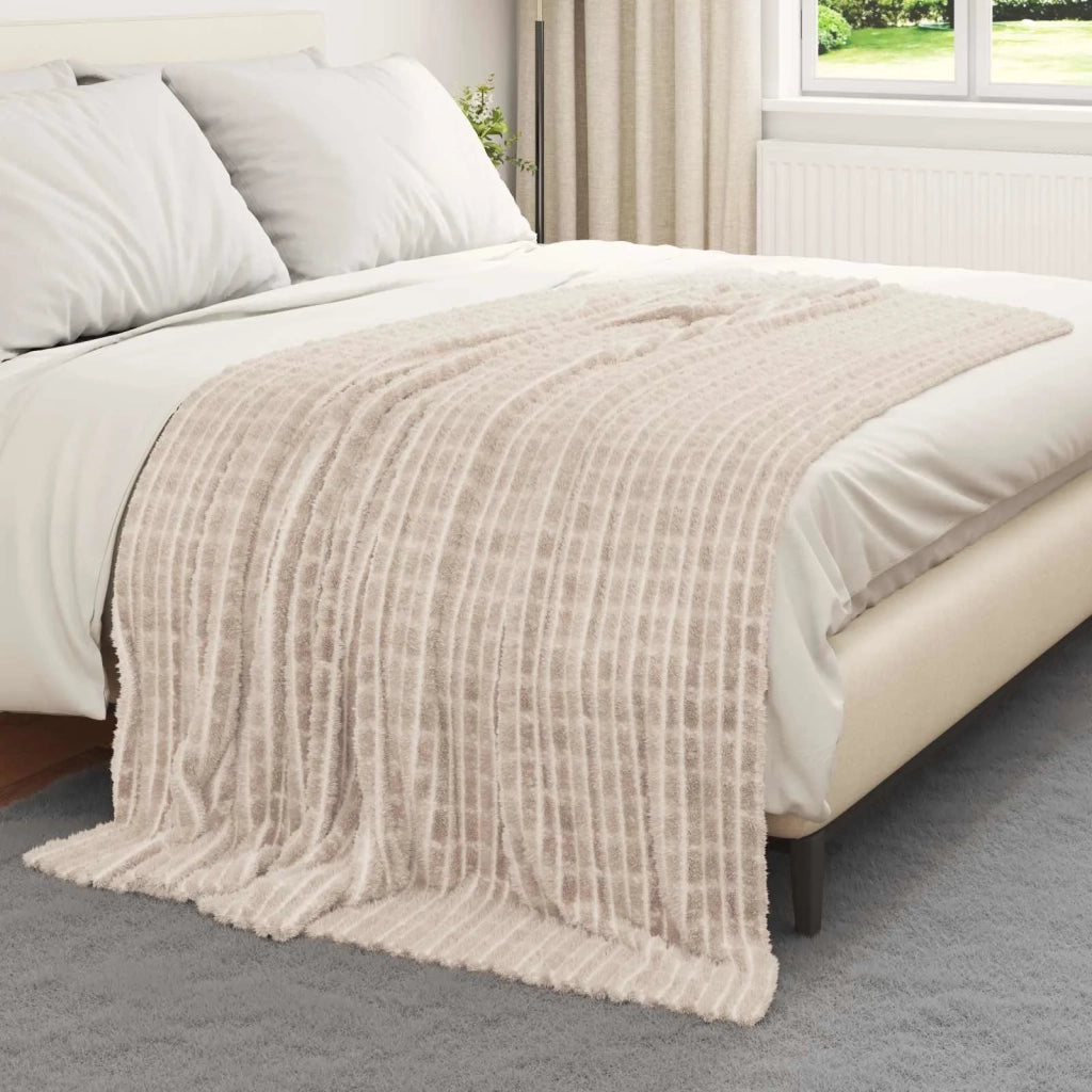 Coperta Beige 200 x 150 cm Panno 42016910