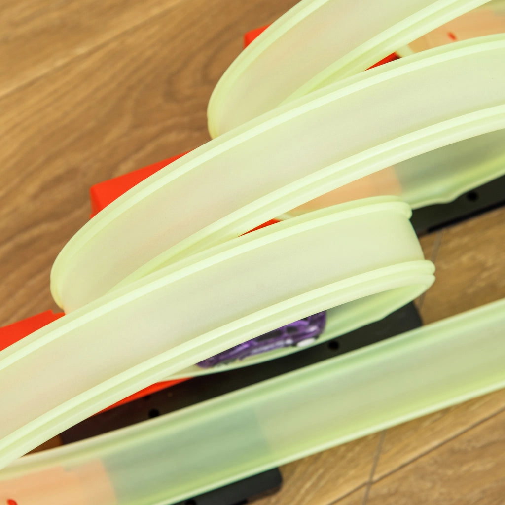 Pista Macchinine con Luci LED ¨C Xylo ¨C Verde e Rosso, con Auto Inclusa