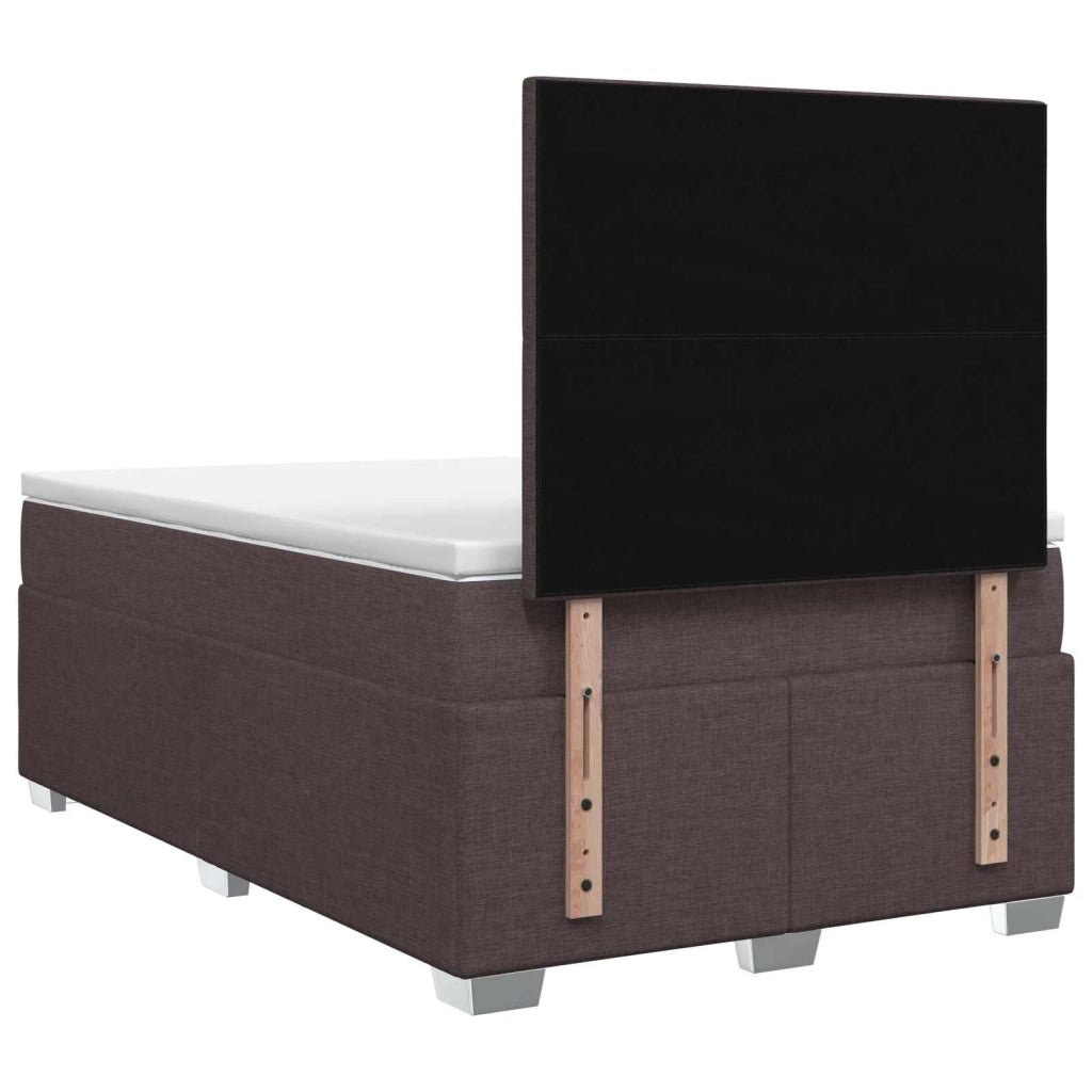 Letto box spring con materasso Marrone Scuro 120 x 190 cm 3453370