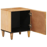 Comodino | Armadio da Notte | Mobiletto da notte Marrone 40 x 33,5 x 46 cm Legno di mango massello