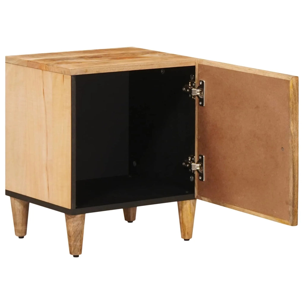 Comodino | Armadio da Notte | Mobiletto da notte Marrone 40 x 33,5 x 46 cm Legno di mango massello