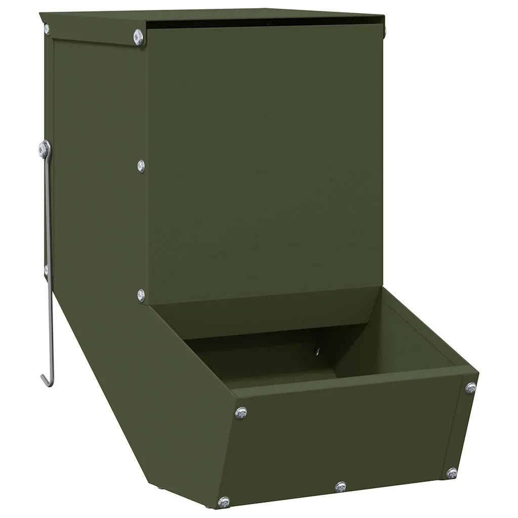 Mangiatore per conigli Verde oliva 17,5 x 26 x 28,5 cm 874601