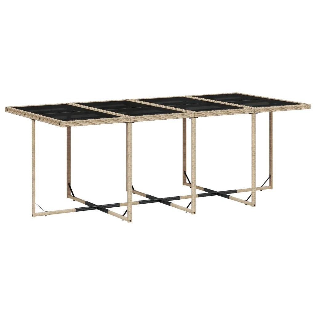 Set Pranzo da Giardino 13 pz con Cuscini Beige Misto Polyrattan 3277751