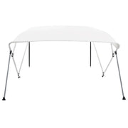 Bimini di Prua con Tendalino a 4 Archi Bianco 243x210x137 cm CFW6351180