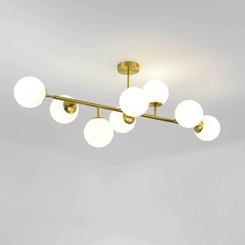 Lampadario Dorado Light Prestige 8xE14 oro bianco moderno