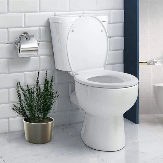 Braccio di toilette in Duroplast con meccanismo softclose e chiusura rapida per una facile pulizia (440 x 375 x 54 mm)