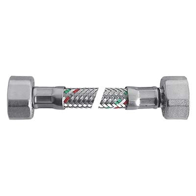 FLESSIBILE FLEXCORE FF PARIGI - INOX 304/PE-RT + GUARNIZIONE 3/8FF CM 40- 5 pezzi