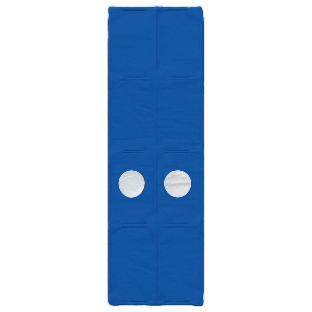 Letto singolo | Letto per adulti | Letto con Tunnel 4 pcs Bianco e Blu Legno ingegnerizzato