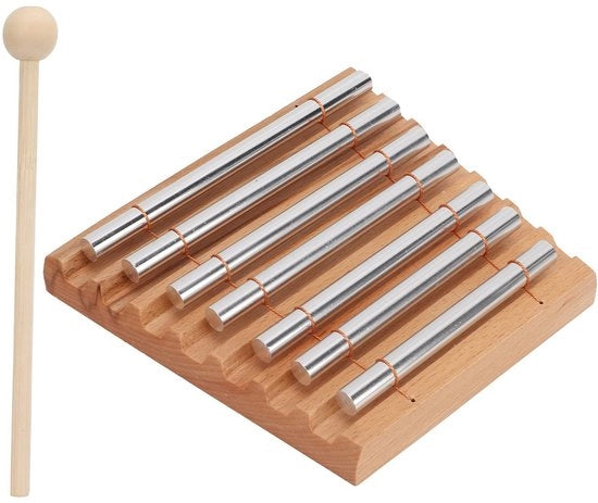 Strumento a Percussione a Campane a Mano 7 Tonalità - Beugo/Metallo