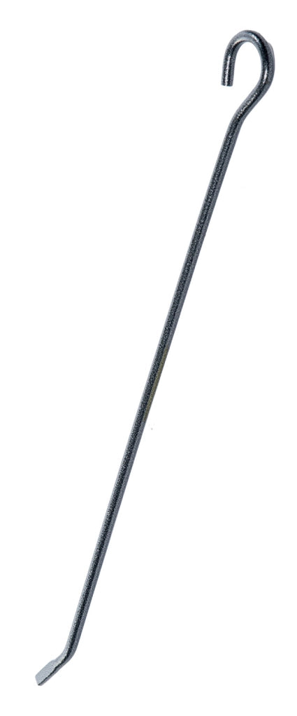 Attizzino Modello Basic in Ferro Tondo 8 mm Grigio Martellato