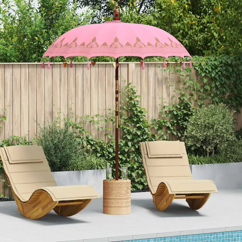 Parasol Balinese 260 Rosa 180-190 cm Cotone e legno massello 3356904